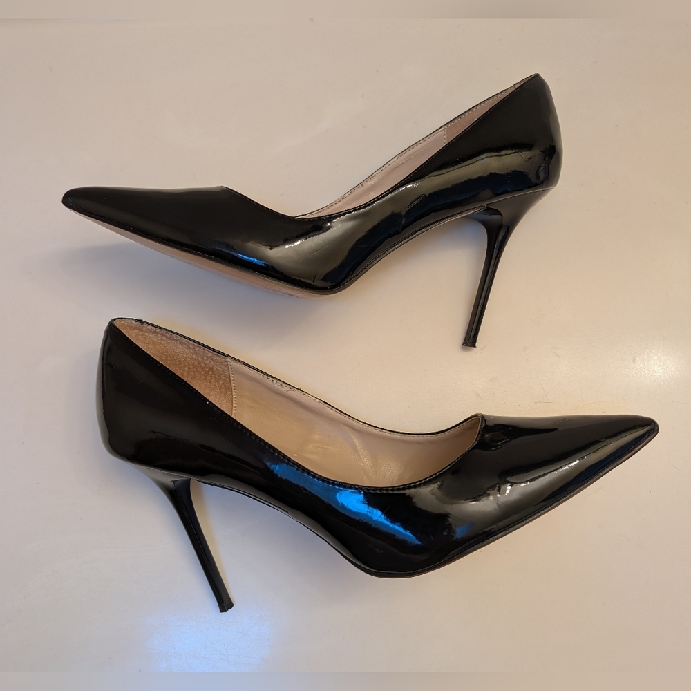 Pleaser Black Patent Leather Heels